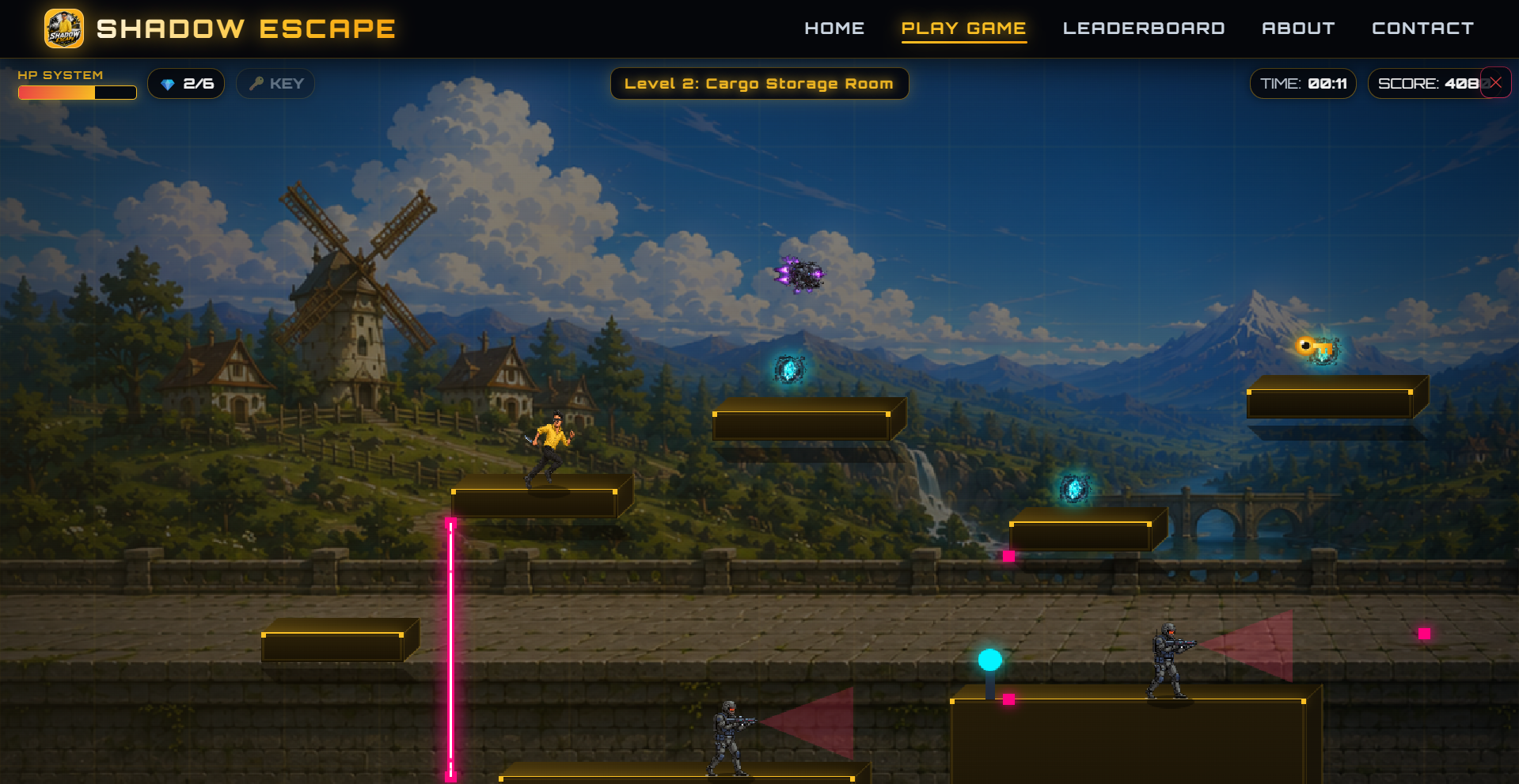 Shadow Escape platform adventure game screenshot 2 by Anwarsha N S
